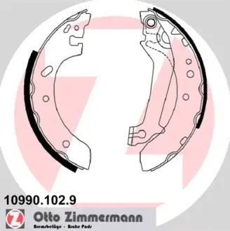 Колодки гальмівні, комплект ZIMMERMANN 109901029