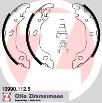 Комплект тормозных колодок ZIMMERMANN 109901125