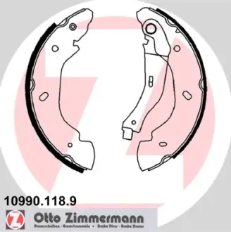 Колодки гальмівні, комплект ZIMMERMANN 109901189