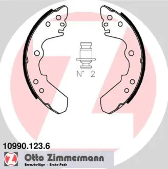 Колодки тормозные, комплект ZIMMERMANN 109901236