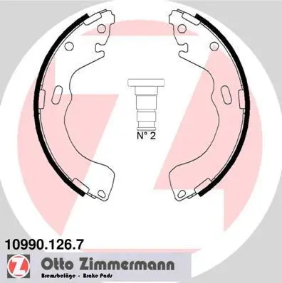 Колодки тормозные, комплект ZIMMERMANN 109901267 (фото 1)