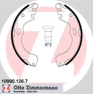 Колодки тормозные, комплект ZIMMERMANN 109901267