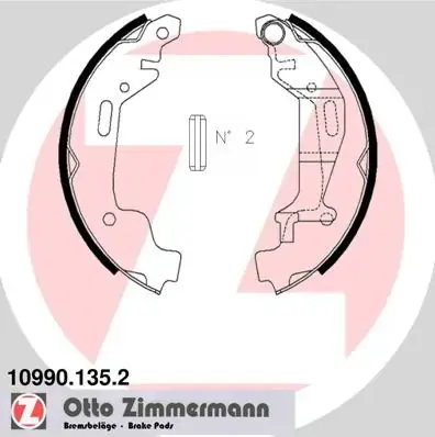 Колодки гальмівні, комплект ZIMMERMANN 109901352 (фото 1)