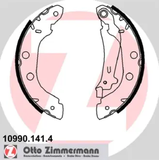 Колодки гальмівні, комплект ZIMMERMANN 109901414
