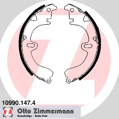 Колодки гальмівні, комплект ZIMMERMANN 109901474 (фото 1)