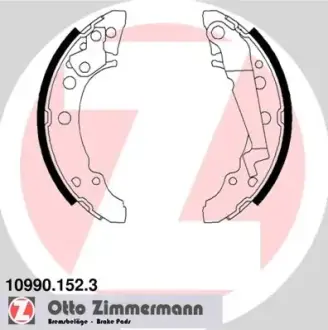 Комплект тормозных колодок ZIMMERMANN 109901523