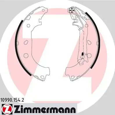 Колодки тормозные, комплект ZIMMERMANN 109901542 (фото 1)