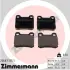Комплект тормозных колодок, дисковый тормоз ZIMMERMANN 206871351 (фото 1)