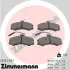 Комплект тормозных колодок, дисковый тормоз ZIMMERMANN 207411901 (фото 1)