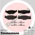 Комплект тормозных колодок, дисковый тормоз ZIMMERMANN 208871502 (фото 1)