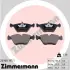 Колодки гальмівні дискові ZIMMERMANN 209681951 (фото 1)