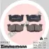 Комплект тормозных колодок, дисковый тормоз ZIMMERMANN 209731101 (фото 1)