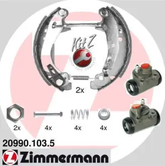 Комплект тормозных колодок ZIMMERMANN 209901035