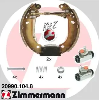 Колодки гальмівні, комплект ZIMMERMANN 209901048