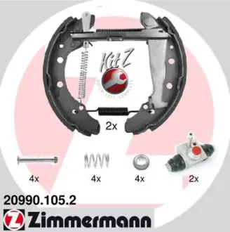 Колодки гальмівні, комплект ZIMMERMANN 209901052