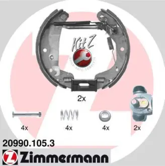 Комплект тормозных колодок ZIMMERMANN 209901053