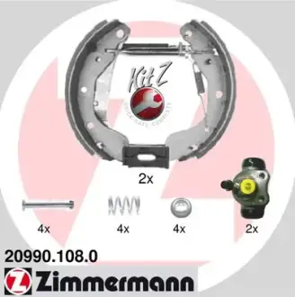 Комплект тормозных колодок ZIMMERMANN 209901080