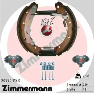 Комплект тормозных колодок ZIMMERMANN 209901150