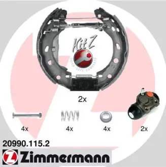Колодки тормозные, комплект ZIMMERMANN 209901152