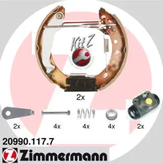 Колодки тормозные, комплект ZIMMERMANN 209901177