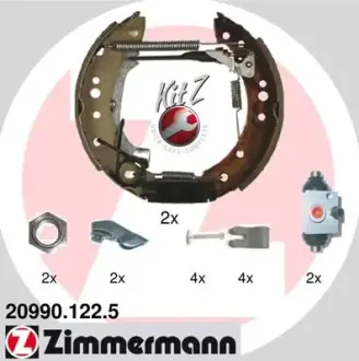 Комплект тормозных колодок ZIMMERMANN 209901225