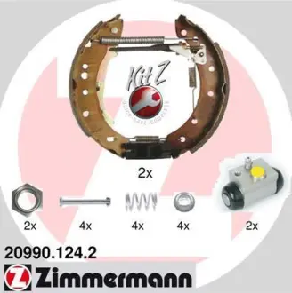 Комплект тормозных колодок ZIMMERMANN 209901242