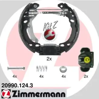 Колодки гальмівні, комплект ZIMMERMANN 209901243