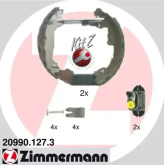 Колодки гальмівні, комплект ZIMMERMANN 209901273