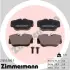 Комплект тормозных колодок, дисковый тормоз ZIMMERMANN 210551801 (фото 1)