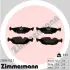 Комплект тормозных колодок, дисковый тормоз ZIMMERMANN 210891501 (фото 1)