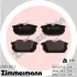 Комплект тормозных колодок, дисковый тормоз ZIMMERMANN 211031451 (фото 1)