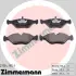 Комплект тормозных колодок, дисковый тормоз ZIMMERMANN 211541951 (фото 1)