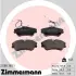 Комплект тормозных колодок, дисковый тормоз ZIMMERMANN 211881801 (фото 1)
