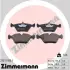 Комплект тормозных колодок, дисковый тормоз ZIMMERMANN 212111801 (фото 1)