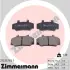Комплект тормозных колодок, дисковый тормоз ZIMMERMANN 212331651 (фото 1)