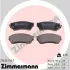 Комплект тормозных колодок, дисковый тормоз ZIMMERMANN 213331501 (фото 1)