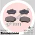 Комплект тормозных колодок, дисковый тормоз ZIMMERMANN 214392001 (фото 1)