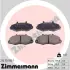 Комплект тормозных колодок, дисковый тормоз ZIMMERMANN 214701901 (фото 1)