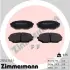 Комплект тормозных колодок, дисковый тормоз ZIMMERMANN 215521451 (фото 1)