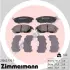 Комплект тормозных колодок, дисковый тормоз ZIMMERMANN 215621701 (фото 1)