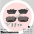 Комплект тормозных колодок, дисковый тормоз ZIMMERMANN 218611701 (фото 1)