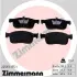Колодки гальмівні дискові, к-кт ZIMMERMANN 225931751 (фото 1)