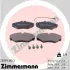 Комплект тормозных колодок, дисковый тормоз ZIMMERMANN 230991802 (фото 1)