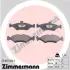 Комплект тормозных колодок, дисковый тормоз ZIMMERMANN 231031801 (фото 1)