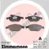Комплект тормозных колодок, дисковый тормоз ZIMMERMANN 231401901 (фото 1)