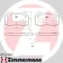 Комплект тормозных колодок, дисковый тормоз ZIMMERMANN 231421501 (фото 1)