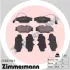 Комплект тормозных колодок, дисковый тормоз ZIMMERMANN 231681901 (фото 1)