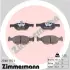 Комплект тормозных колодок, дисковый тормоз ZIMMERMANN 231811751 (фото 1)