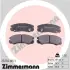 Комплект тормозных колодок, дисковый тормоз ZIMMERMANN 232501651 (фото 1)