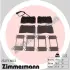 Комплект тормозных колодок, дисковый тормоз ZIMMERMANN 232731602 (фото 1)